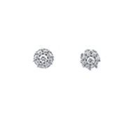 Orecchini Promesse Donna in Oro bianco Diamante 0.24 Ct OCNINE2 - OCNINE2